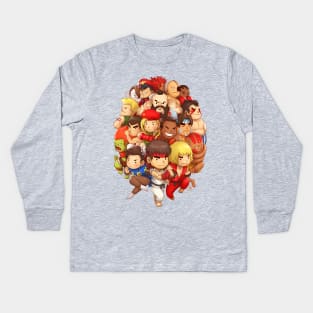 Super Street Fighter II Turbo Kids Long Sleeve T-Shirt